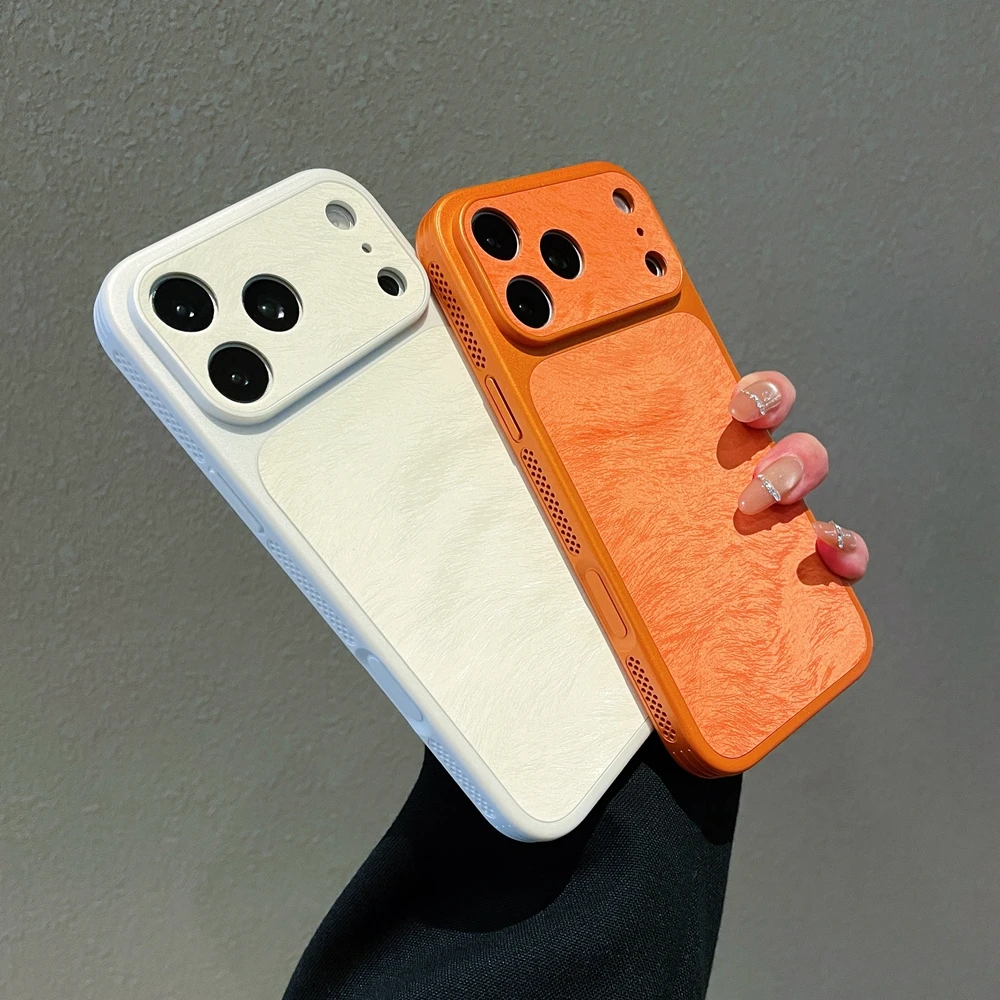 Luxury Velvet Phone Case with Camera Protection and Heat Dissipation