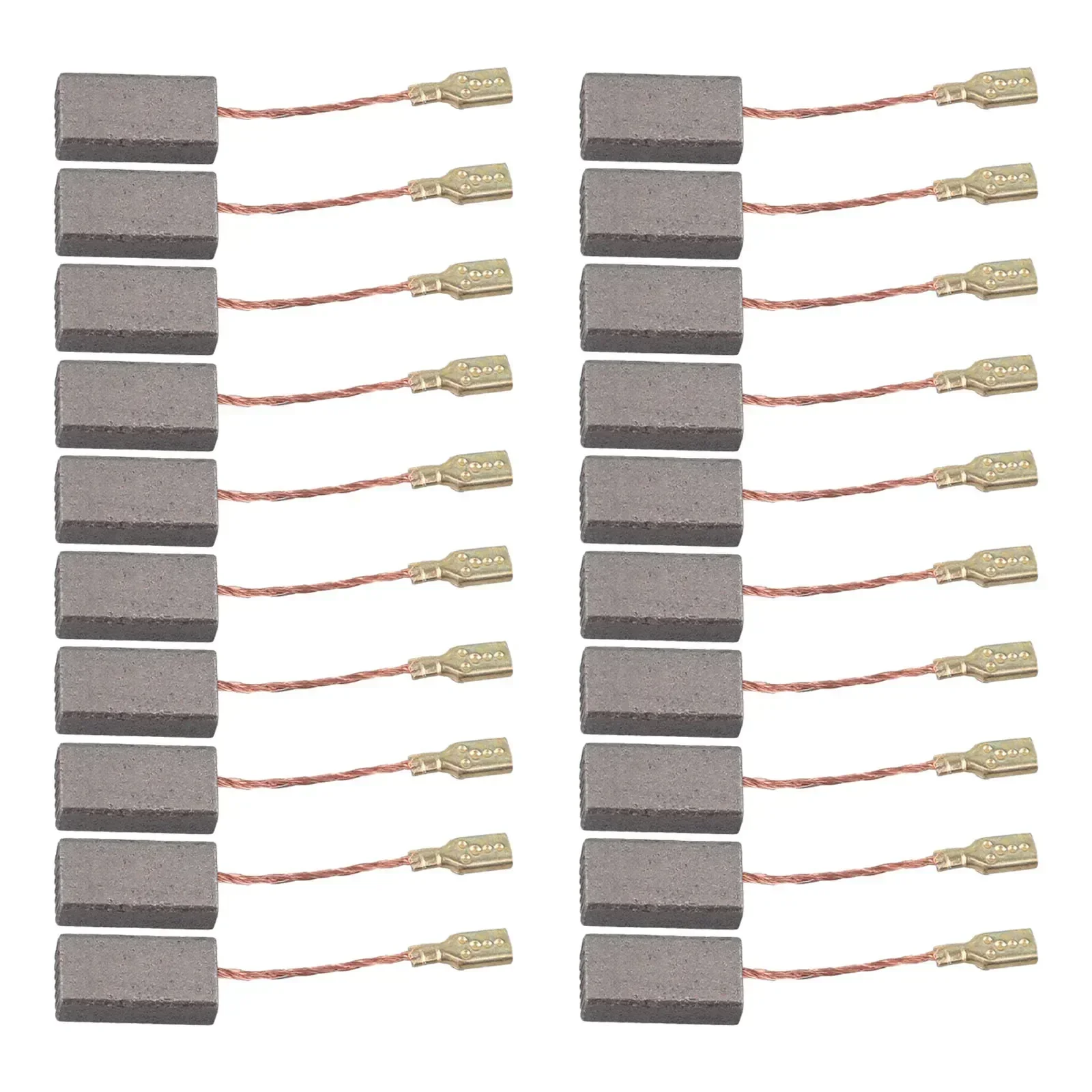 20pcs Carbon Brushes Wood Cutter Parts Angle Grinder Electric Hammer Woodworking Power Tools For Bosch Series 0.59x0.31x0.2 Inch