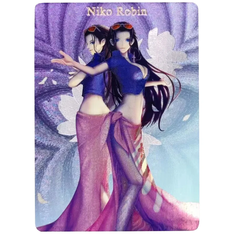 One Piece Nico Robin Texture Flash Card Single Card Classic Anime Game Collection Card Gift Toys