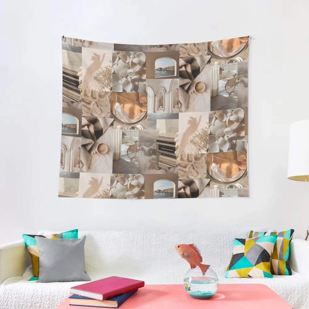 

Beige Brown Collage Tapestry Cute Room Decor Decor For Bedroom Aesthetic Room Decors Tapestry