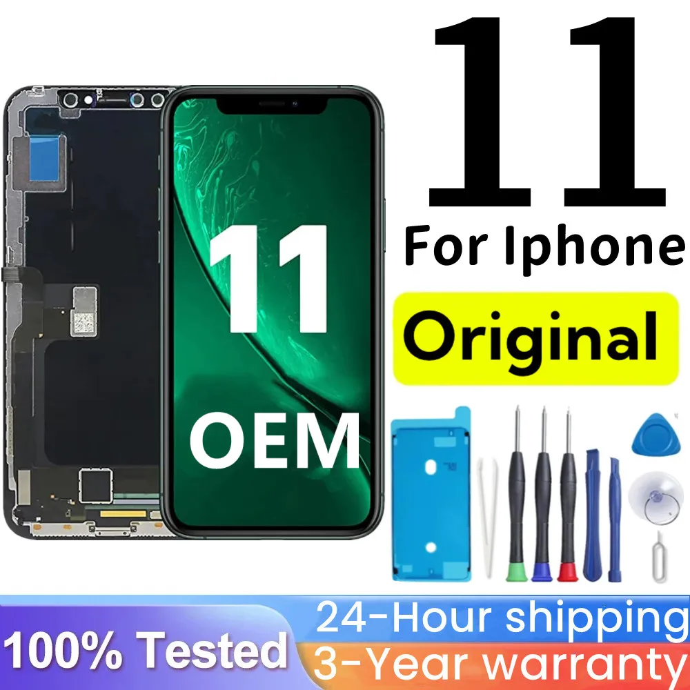100% Test OLED for iPhone 11 Display Screen Touch With 3D Touch For iPhone 11 OEM touch Screen