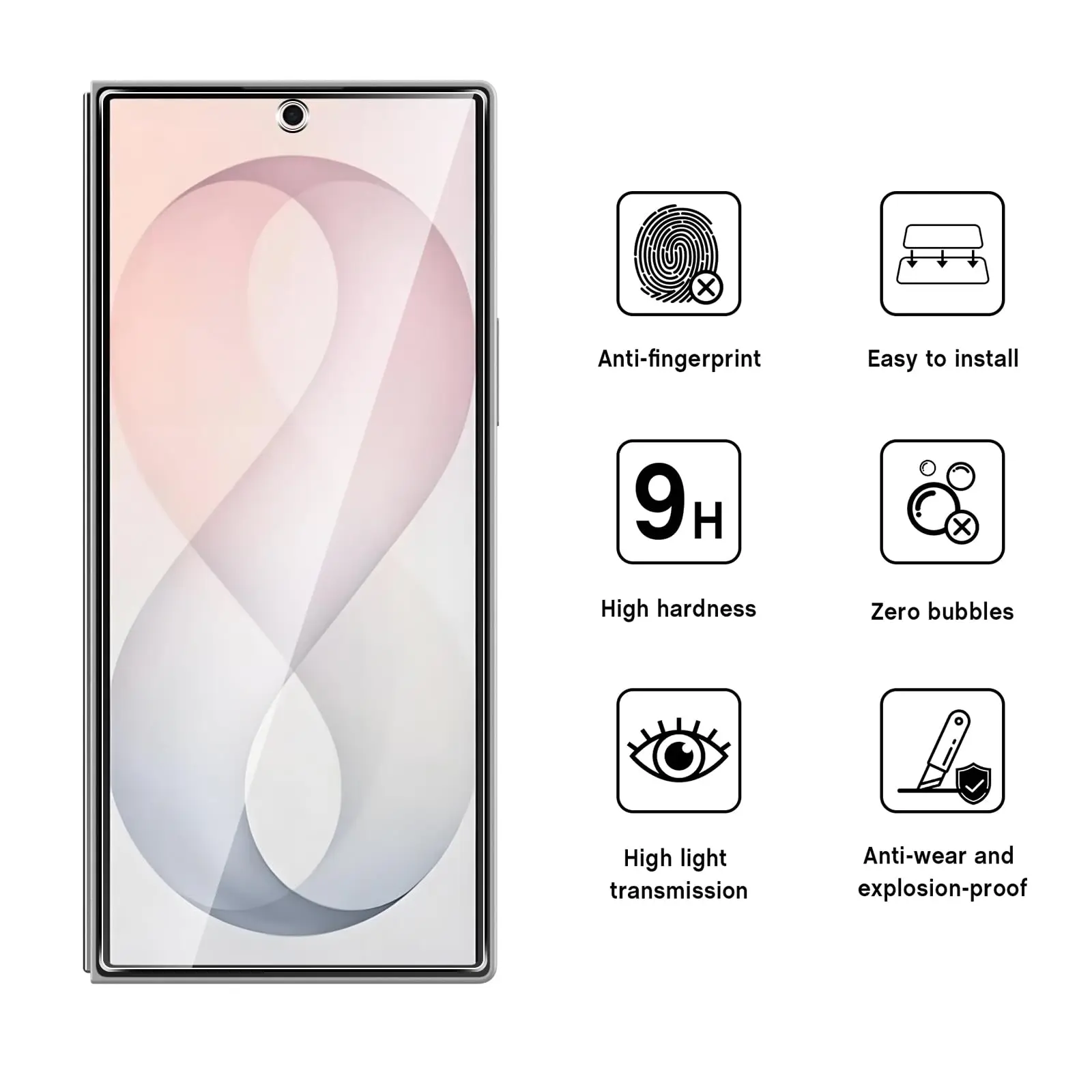 Premium Tempered Glass Screen Protector - 6.5 Ultra Clear, Anti-Scratch, Case Friendly