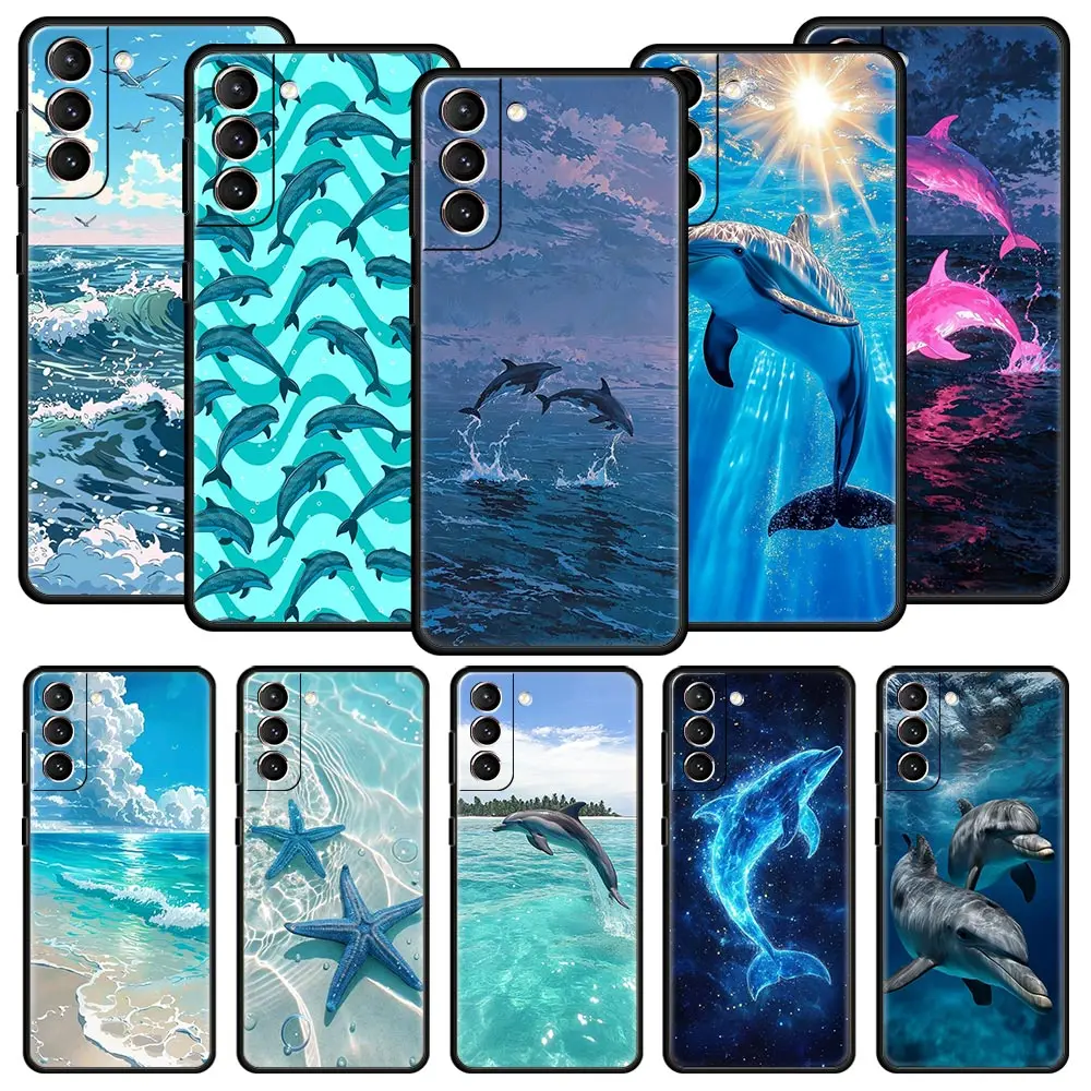 Ocean Dolphin Soft TPU Phone Case Cover