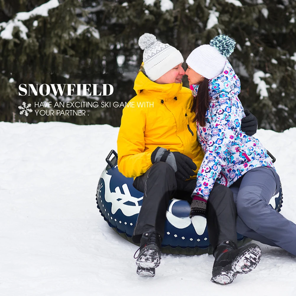 Universal Inflatable Ski RingWaterproof Winter Inflatable Snow Tube PVC Skiing Circle Rings Outdoor Sports