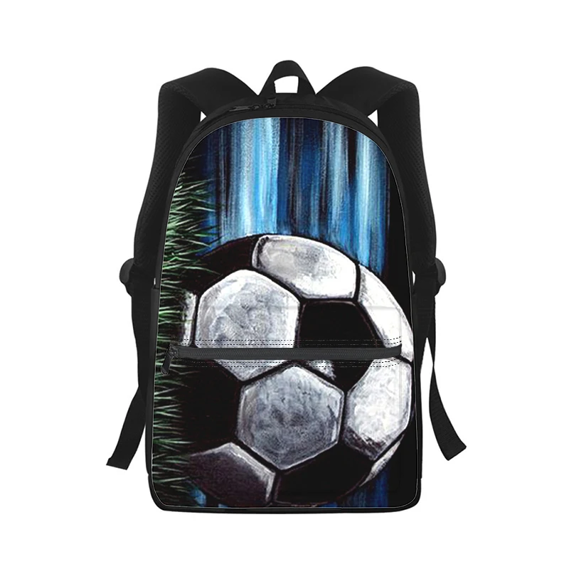 Soccer Football Men Women Backpack 3D Print Fashion Student School Bag Laptop Backpack Kids Travel Shoulder Bag