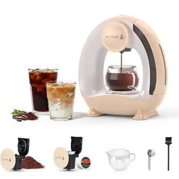 Compact 2-in-1 Coffee & Tea Maker: Brews 4-8 Oz in 2 Minutes, Ideal for Home, Office, Dorm 1