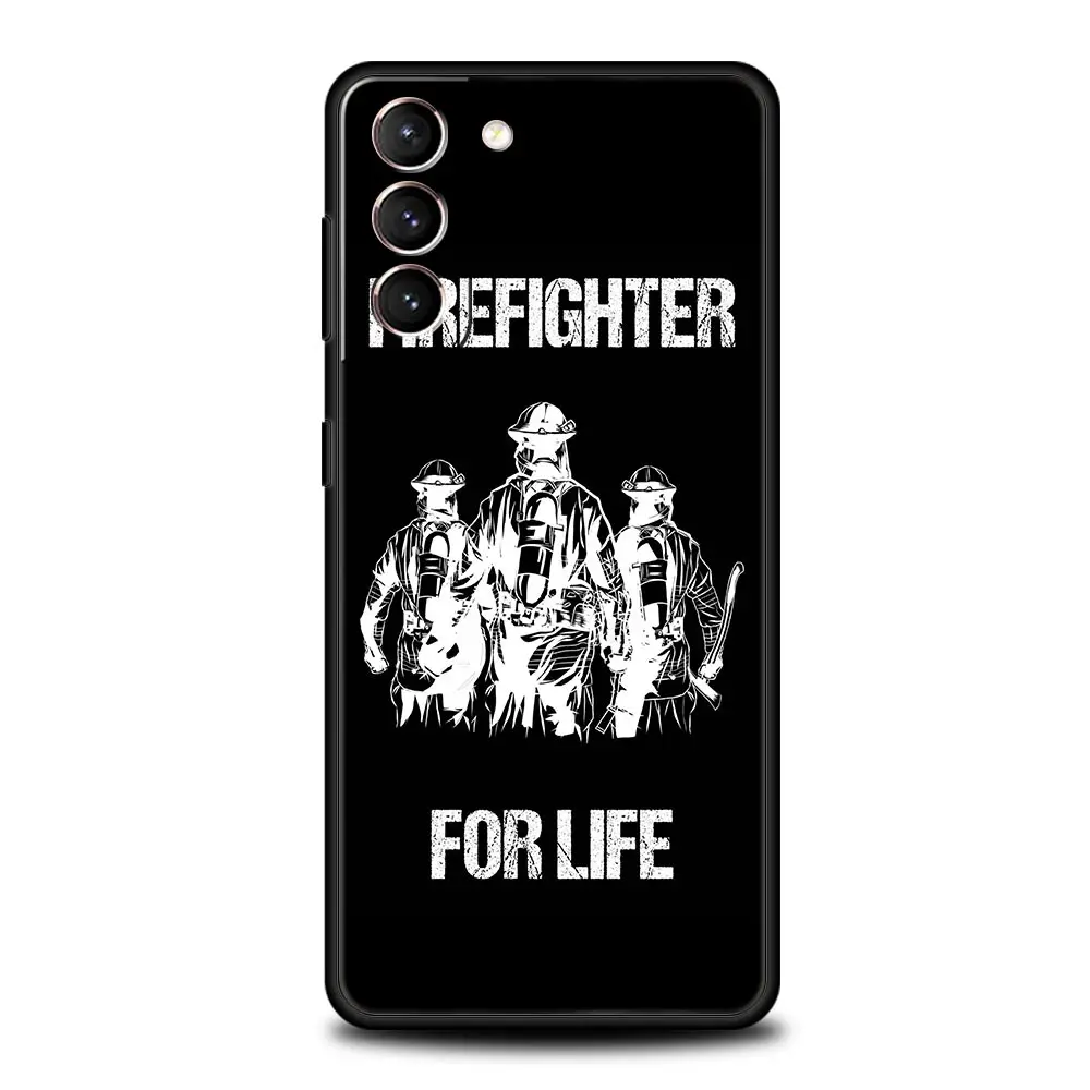 Firefighter Heroes Themed Protective Phone Case - Soft Cover