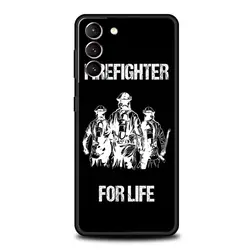 Firefighter Heroes Themed Protective Phone Case - Soft Cover for Samsung S20 Plus (A1)