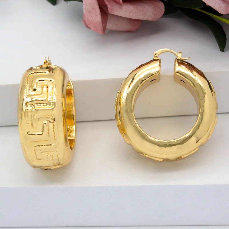 Buy Eanna Diamond Hoop Earrings 18 KT yellow gold (5.062 gm). | Online By  Giriraj Jewellers