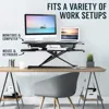Standing Desk Converter Height Adjustable, MDF Wood, Sit Riser 4