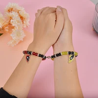 Dead Heros Matching Couples Bracelets for Women and Men 2PCS Best Friend Matching Heart Bracelets for Couple Jewelry Gifts 6