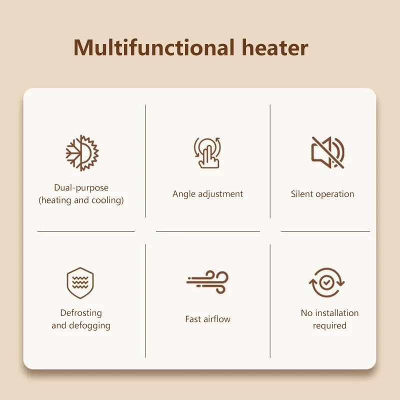 Xiaomi Fast Heating 12V/24V Car Heater & Defroster, Dual Speed Quick Warm Up, Fr