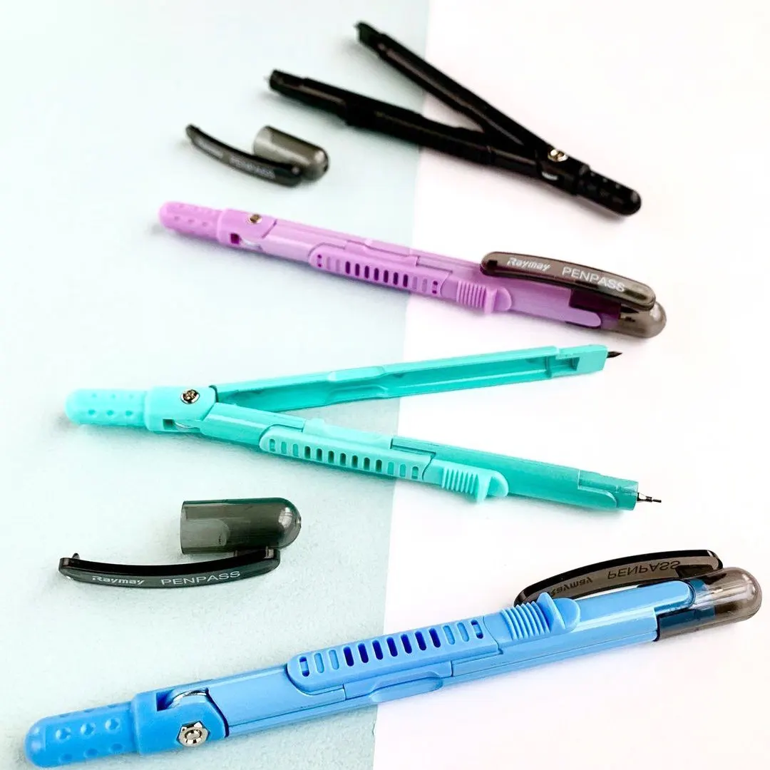 RAYMAY Fujii PENPASS 컴퍼스(0.5mm 기계식 연필심 포함) ? 초등학생을 위한 완벽한 수학 도구(모델 JC903)