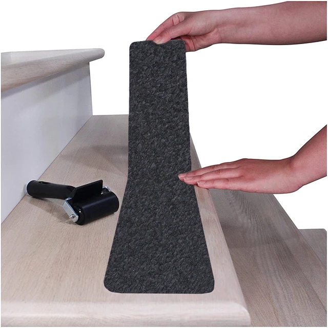 Non Slip Safety Grip Tape with Roller Anti-Slip Indoor/Outdoor Stickers  Strong Adhesive Safety Traction