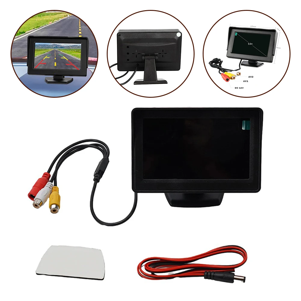 TFT LCD Ĺ , ڵ Ĺ ī޶,   ý, PAL, NTSC, ڵ , ABS DC 9V-36V, 5.0 ġ