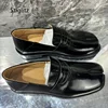 Tabi Split Toe Loafers for Men Black Fashion Thick Sole Novelty Designer Handmade Men's Genuine Leather Shoes Business Shoes 4