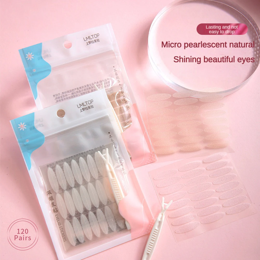 Eyelid Tape Eye Lift Double Eyelid Sticker Clear Beige Color Fold Eyelid Stripe Natural Invisible Big Eyes Makeup Beauty Tools