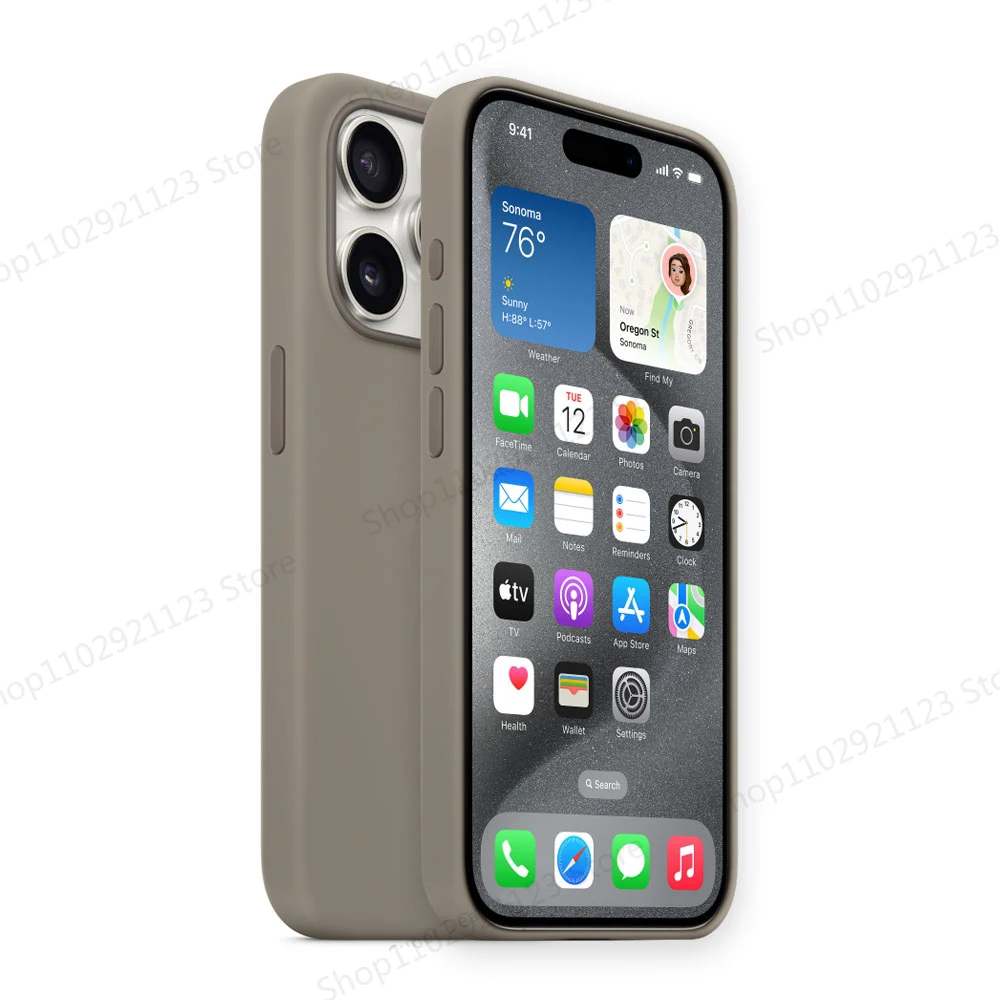 MagSafe Flüssiges Silikon Magnet-Hülle für iPhone 15, 14, 13 Pro Max – Kabelloses Laden, Vollständiger Schutz