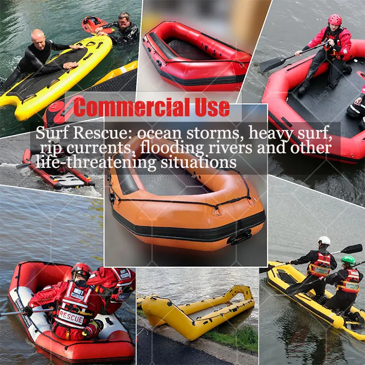 Factory Inflatable Rescue Tube Water Equipment Inflatable Jet Ski Sled Surf Rescue Boat for Sale