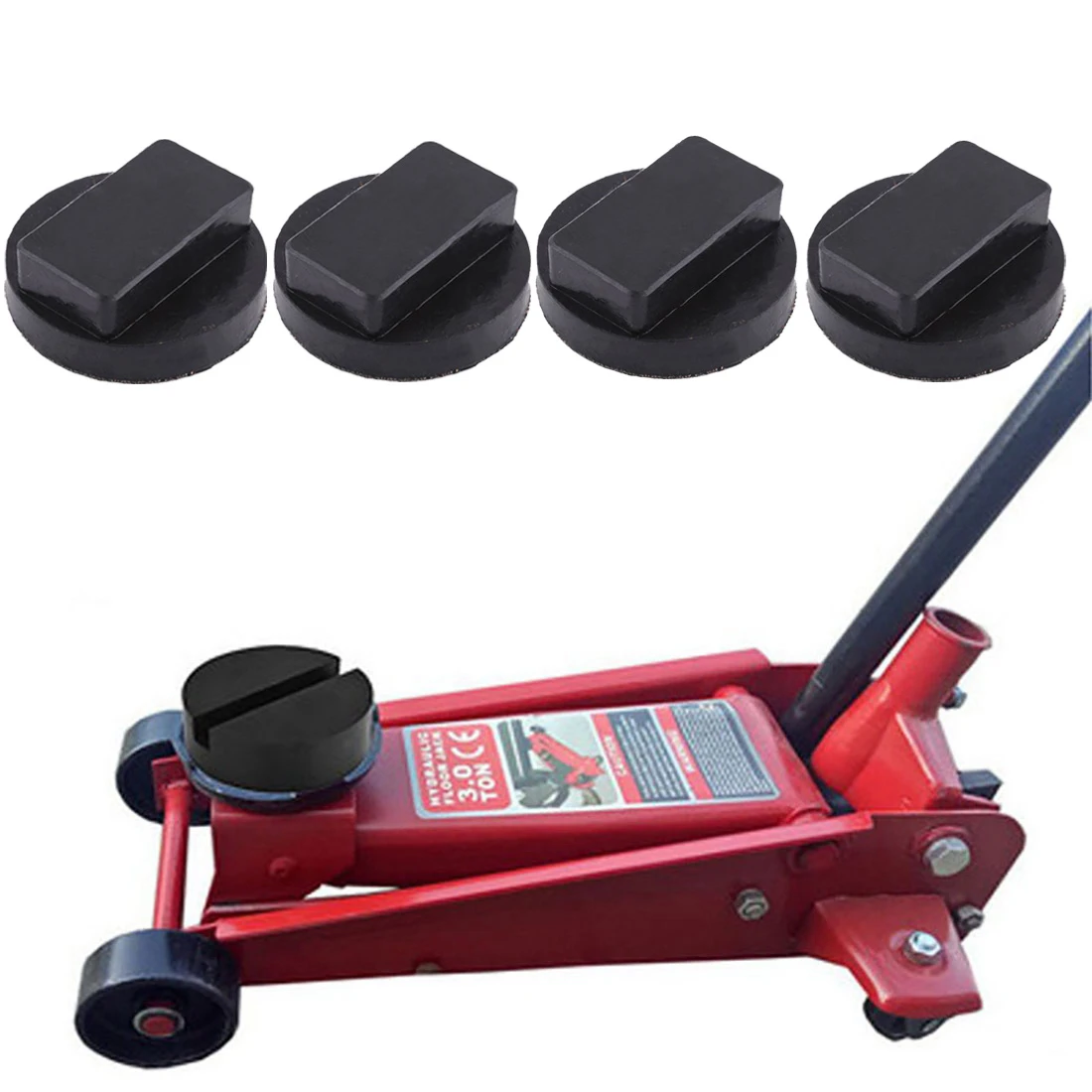 1/2/4pcs Car Lift Jack Stand Rubber Pads For Bmw Rubber Car Slotted