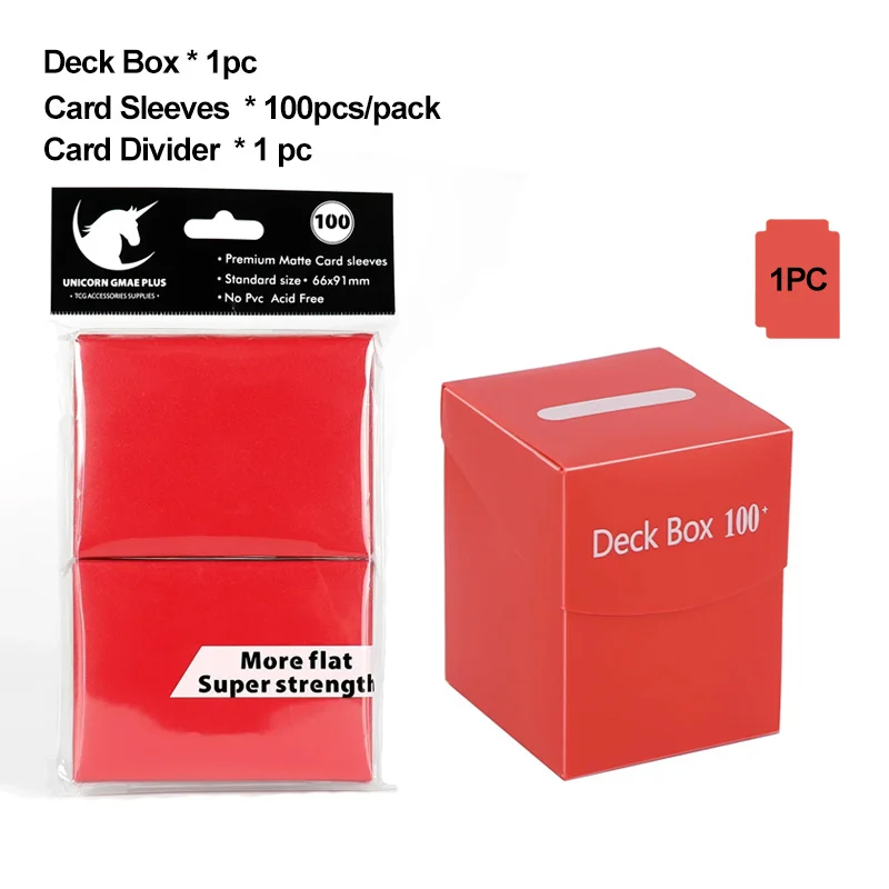100PCS 66x91mm Matte Standard Size Card Sleeves and Cards Deck Box for Pokemon/Magic TCG Trading Cards Storage with 1pc Divider - AliExpress 26 100PCS 66x91mm Matte Standard Size Card Sleeves and Cards Deck Box for Pokemon/Magic TCG Trading Cards Storage with 1pc Divider - AliExpress 26