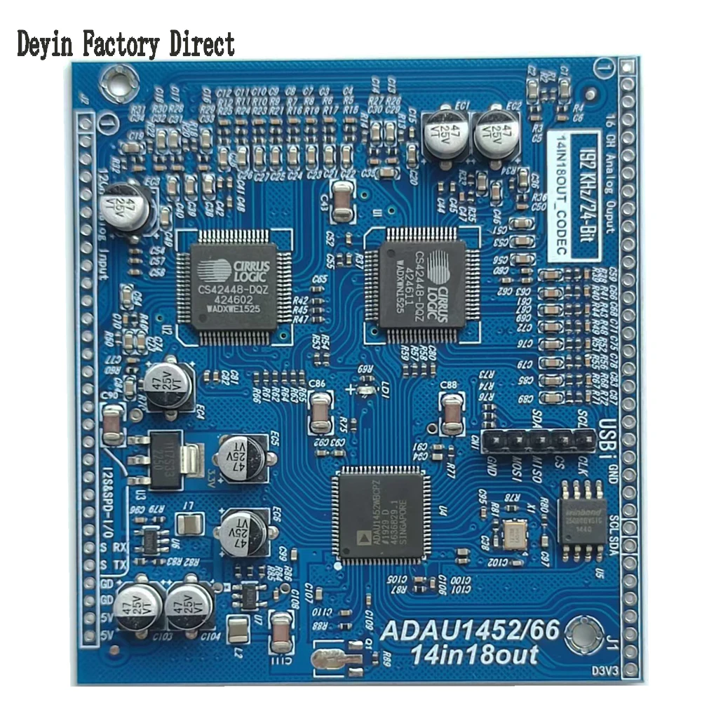 Description Picture 2 of itemProfessional Grade ADAU1466/1452 SigmaDSP 14 In 18 Out Audio Codec Processor Operational Amplifier Chip SFDIF MasterDevelopment