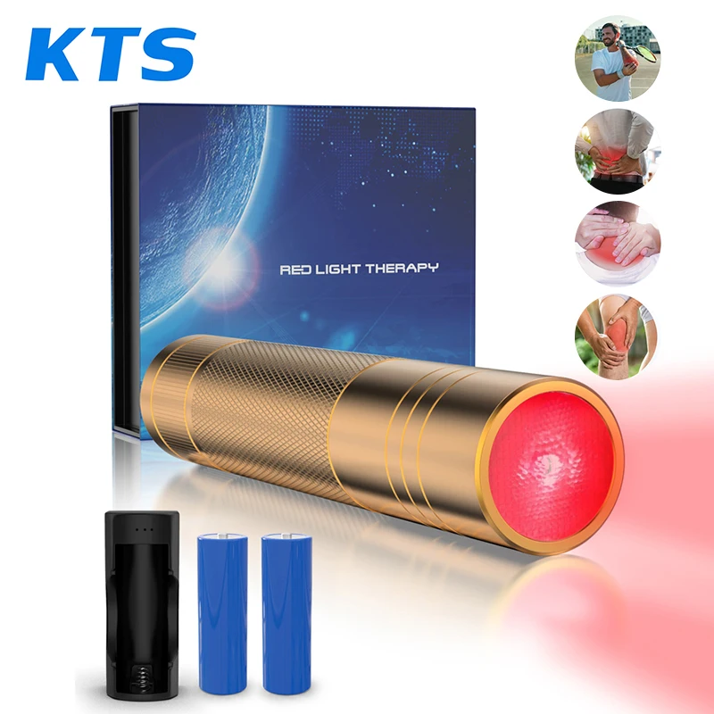 KTS Body Pain Relief Red Light Therapy Device Led Flashlight Anti Inflammatory Muscle Pain Infrared Lamp Led Therapy Skin Care