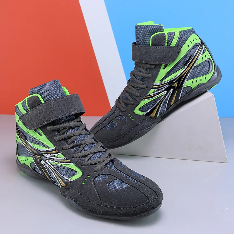 Professional Unisex Boxing Shoes Breathable Wear-Resistant Non-Slip Wrestling Shoes Fighting Sneakers Gym Training Footwear Martial Arts Shoes