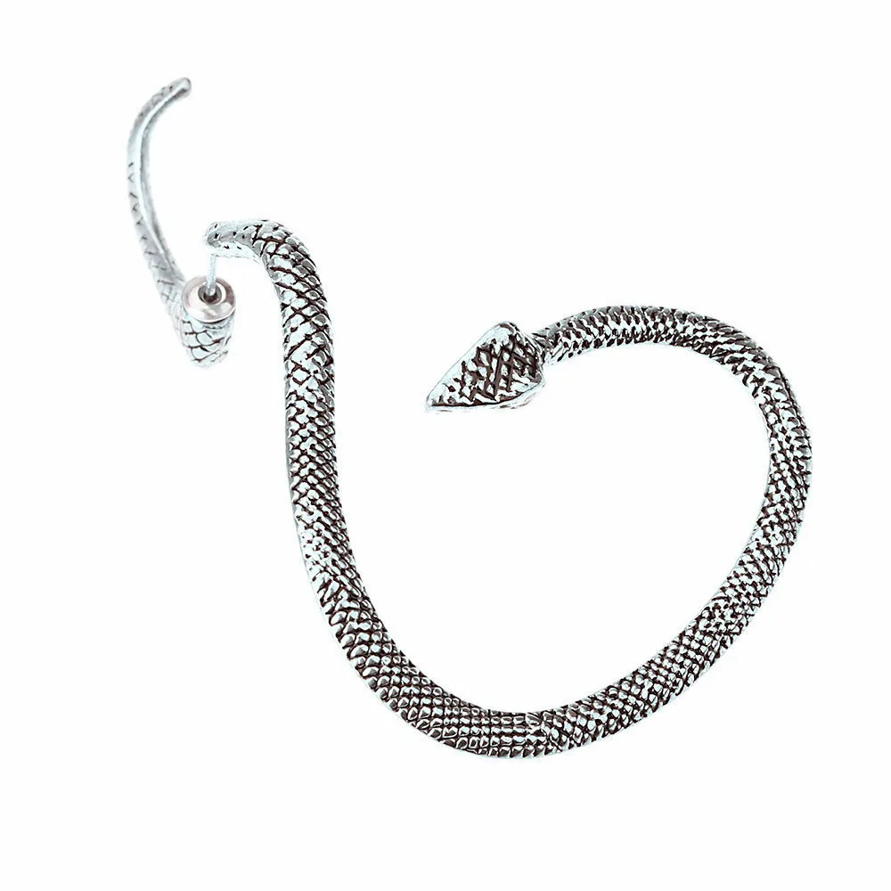 Gothic Punk Snake Winding Cuff Earrings 1 Pcs for Women