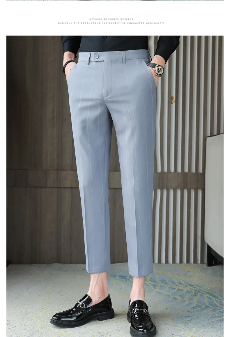 Buy JEENAY Synthetic Formal Pants for Men | Mens Fashion Wrinkle-free  Stylish Slim Fit Men's Wear Trouser Pant for Office or Party - 40 US,  Morpitch Online at Best Prices in India - JioMart.