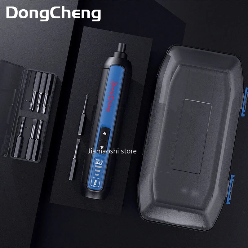 Dongcheng 4V Electrical Screwdriver Sets Smart Cordless Electric Screwdrivers Type-c Rechargeable 2000mah Handle Bit Sets Tools creationspace cs2001a 2023 new product discount 1 8n m precision electric screwdriver sets recharge power screwdriver cordless