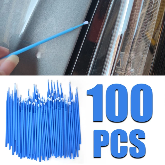 100Pcs Car Touch Up Paint Micro Brush Brushes Small Tips Micro