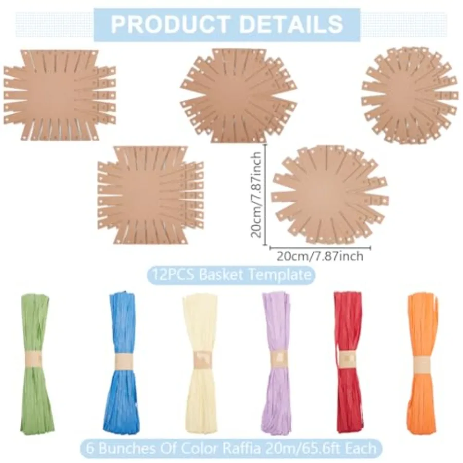 Raffia Basket Weaving Kit Set 3