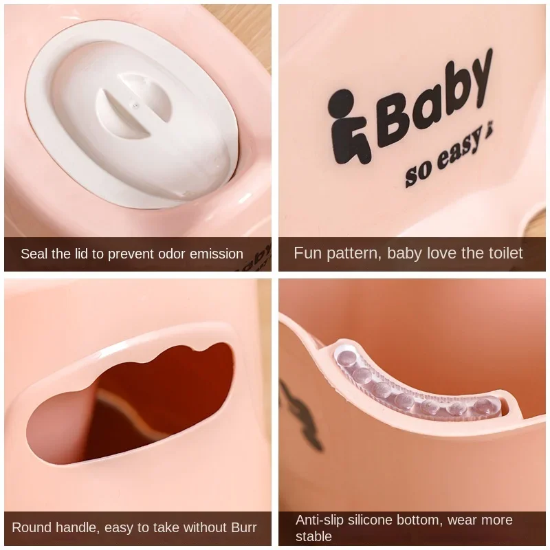 Children Portable Potty Household Thickening Children Urinal Design with Cover Baby Potty Toilet Training Seat Toilet Supplies 4