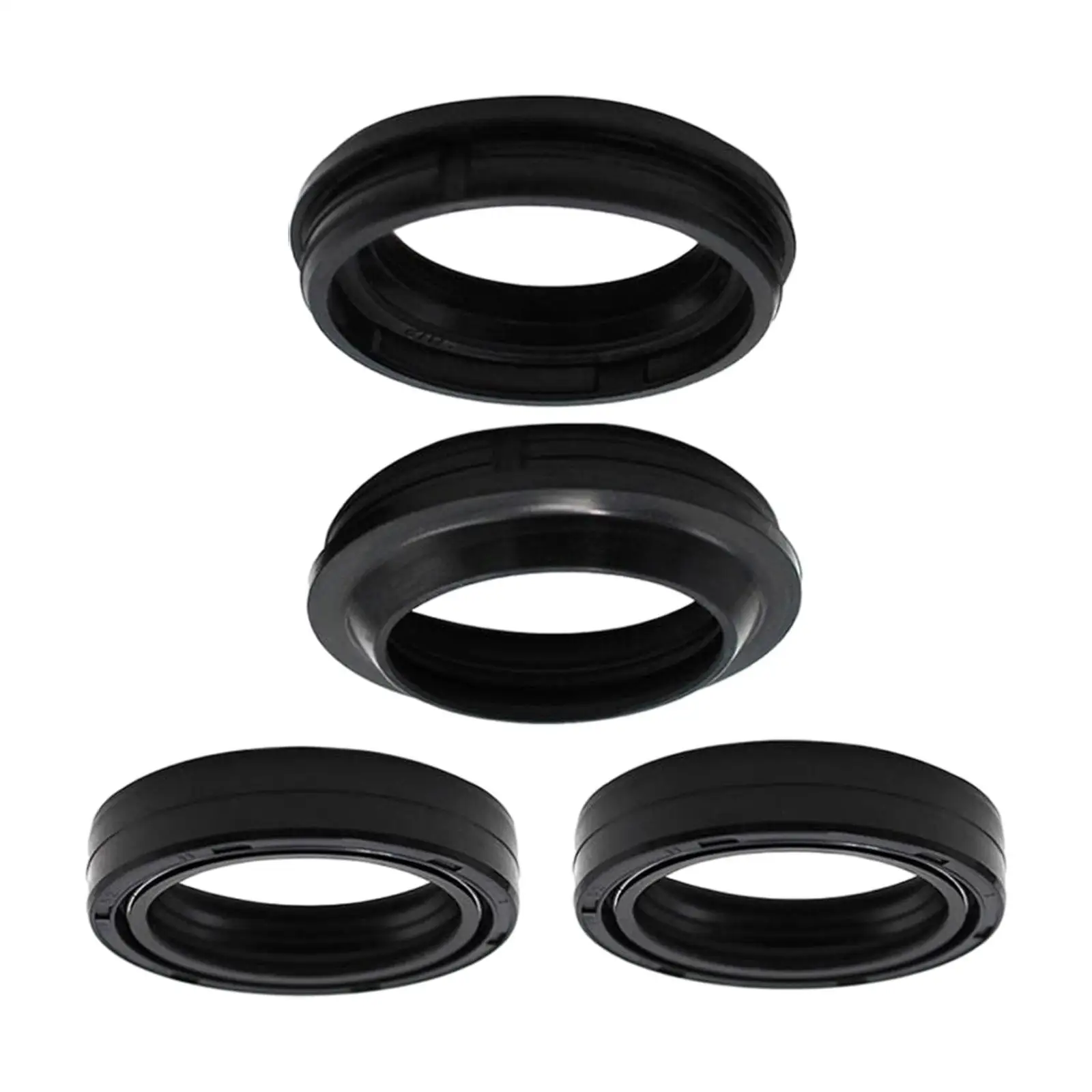 4x 36x48x11mm Rubber Front Fork Oil Seal & Dust Cover for Yamaha XT 125 R Bra 2007 XT 125 x 2005-2008 XT 125 x Bra 2007