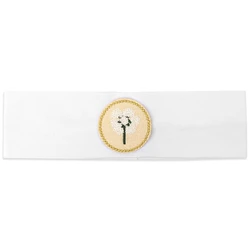 Floral Embroidered Headbands for Babies and Toddlers - Trendy Elastic Hair Accessories (White H)