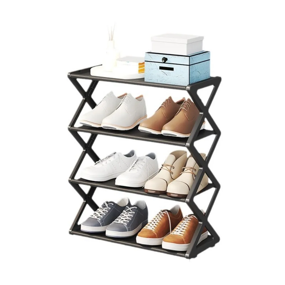 X-type dust-proof shoe rack 1pc nail free installation space saving integrated molding sturdy and durable shoe rack
