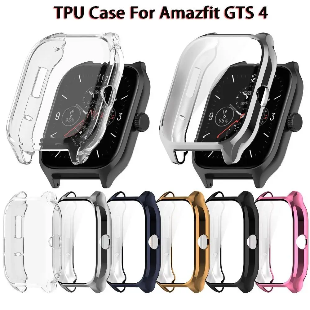 스마트 워치 범퍼 화면 보호기, Amazfit GTS 4 보호 케이스, TPU 전체 보호기, Huami Amazfit GTS4 커버 셸