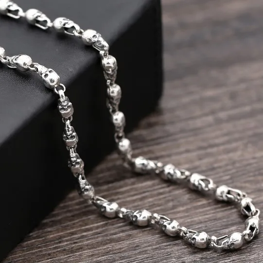 

Аксессуары в стиле панк в европейских и американских ночных клубах, 925 Чистое серебро, тайское серебро, готика, бриллиантовый матч