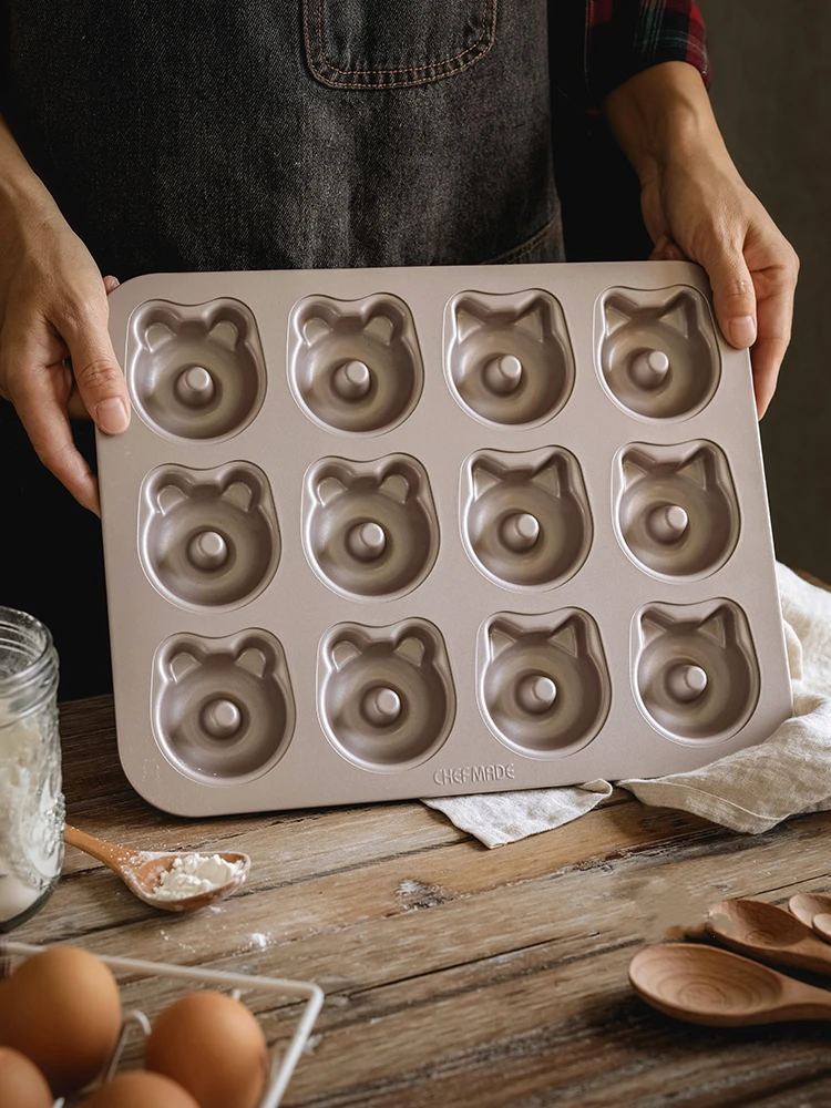 Chefmade Donut Shaped Cake Tin Chefmade Non-Stick Cup Fancy Shaped