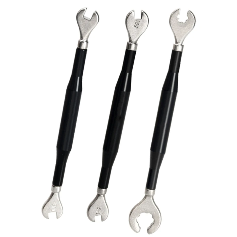 Portable Bicycles Spoke Wrench Carbon Steel Mountain Road Bicycles Wheel Spanner Correct Tool Bicycles Spoke Tool