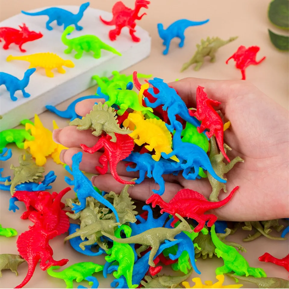 Kit Pinata Anniversaire Dinosaure - 54 Pièces Avec 6 Sacs Cadeaux - Pour Fête Enfant, école, Carnaval - Jouets Variés