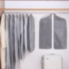 Reusable Plastic Garment Covers Dust Bags Dustproof Garment Covers Bags with Zip Hanging Clothes Storage Bag Hanging Clothes 2