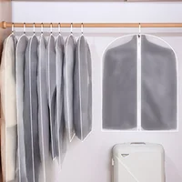 Reusable Plastic Garment Covers Dust Bags Dustproof Garment Covers Bags with Zip Hanging Clothes Storage Bag Hanging Clothes 2