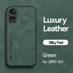 Premium Magnetic Leather Phone Case with Car Holder Support for Oppo A78 4G (Green)