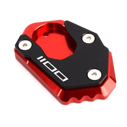 2024 CNC Motorcycle Kickstand Pad Foot Side Stand Extension Pad (Red - 1100)
