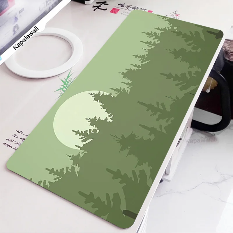 Alfombrilla de ratón Firewatch de bosque profundo, alfombrilla de escritorio de oficina verde para Gamer, alfombrilla de escritorio para ordenador, accesorios de oficina Kawaii, alfombra de mesa para