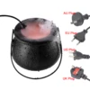 Halloween Witch Pot Mist Maker Fogger,Witch Cauldron Fog Maker with Color Changing LED Light,2023 Halloween Party Gift Decor 6
