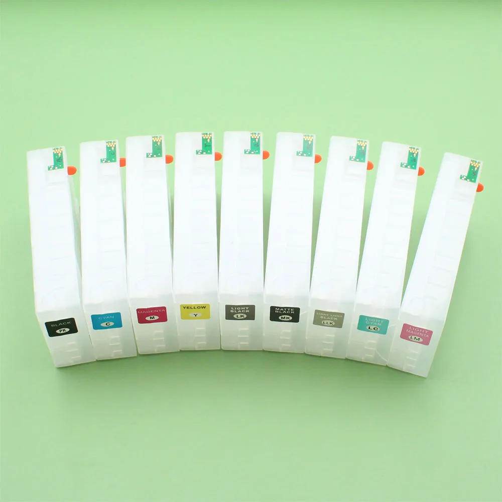 

160ml/pc 9 color Empty Refillable Ink Cartridge With ARC Chip For Epson SureColor P800 SC-P800 Printer T8501-T8509