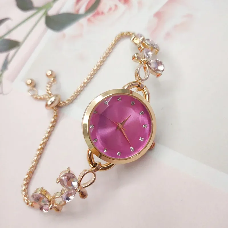 Womens Watch Ladies Bow Tie Watch Luxury Women's Watches Simple Quartz Wristwatches Bracelet Clock Gift Girls